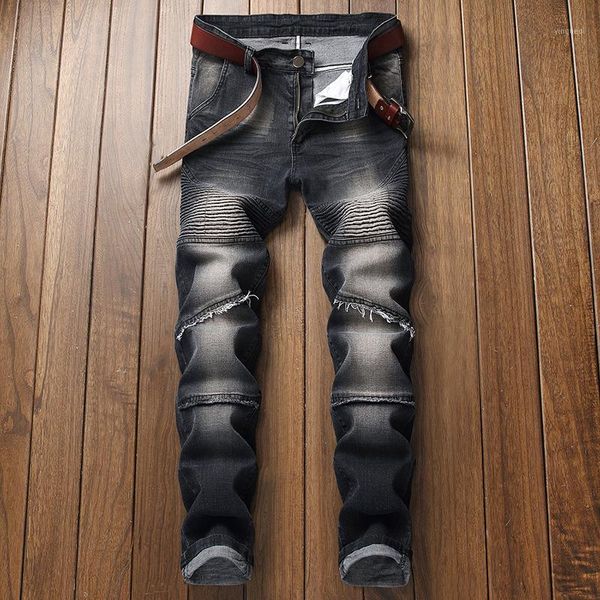 new men's fashion pants hole trousers casual jeans patch spell color straight jeans1, Blue
new men's fashion pants hole trousers casual jeans patch spell color straight jeans1, Blue