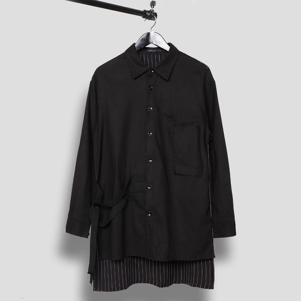 New Spring-style Harajuku Style Retro-personality Art Tarja Patchwork Thin Body Long-sleeve Men's Square-collar Shirt P9YU, Black
New Spring-style Harajuku Style Retro-personality Art Tarja Patchwork Thin Body Long-sleeve Men's Square-collar Shirt P9YU, Black