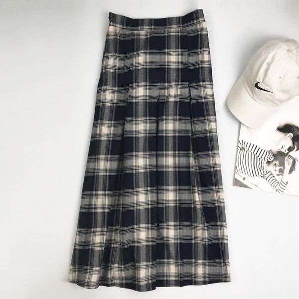 skirts women retro plaid skirt women's mid-length 2021 autumn a-line high waist pleated, Black
skirts women retro plaid skirt women's mid-length 2021 autumn a-line high waist pleated, Black