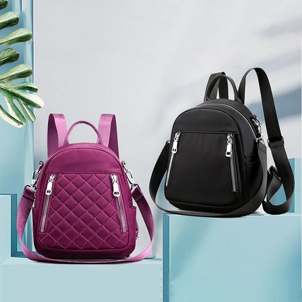 fashion travel tote backpack casual backpack for women solid color women waterproof nylon school bags
fashion travel tote backpack casual backpack for women solid color women waterproof nylon school bags