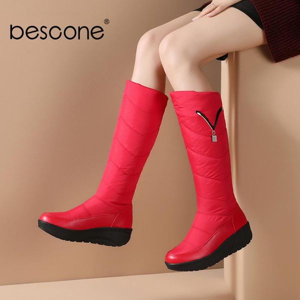 boots bescone round toe ladies knee-high winter warm metal decoration slip-on med heel shoes basic handmade women bm89, Black
boots bescone round toe ladies knee-high winter warm metal decoration slip-on med heel shoes basic handmade women bm89, Black