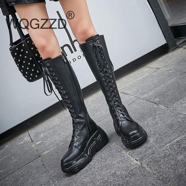high boots women's riding boots cow leather thick high bottom knight women's thigh botas mujer, Black
high boots women's riding boots cow leather thick high bottom knight women's thigh botas mujer, Black