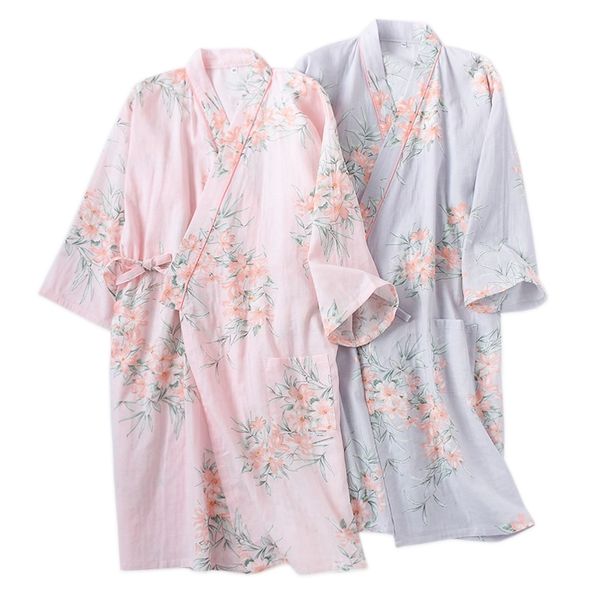 new flower fresh kimono robes women bathrobes 100% gauze cotton japanese casual summer women nightgowns robes 210203, Black;red
new flower fresh kimono robes women bathrobes 100% gauze cotton japanese casual summer women nightgowns robes 210203, Black;red