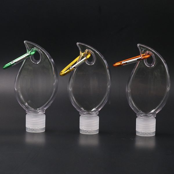 50ml leaf shape hand sanitizer bottle for disinfectant liquid with key ring hook transparent plastic bottle for travel
50ml leaf shape hand sanitizer bottle for disinfectant liquid with key ring hook transparent plastic bottle for travel