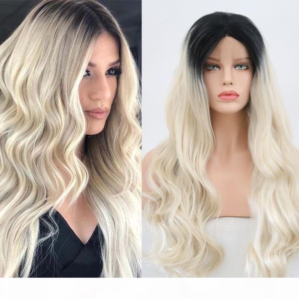 quinlux wigs ombre платиновая блондинка парики средняя часть синтетический фронта шнурка волнистые парик для женщин афро-американских волос, Black
quinlux wigs ombre платиновая блондинка парики средняя часть синтетический фронта шнурка волнистые парик для женщин афро-американских волос, Black