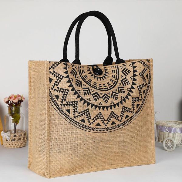 women jute tote bag reusable large capacity shoulder grocery shopping bag sale-wt
women jute tote bag reusable large capacity shoulder grocery shopping bag sale-wt