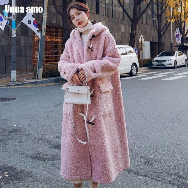 unua amo faux fur teddy coat women long hooded overcoat 2020 fashion horn button thick warm fluff lambswool jacket female yy083a1, Black
unua amo faux fur teddy coat women long hooded overcoat 2020 fashion horn button thick warm fluff lambswool jacket female yy083a1, Black