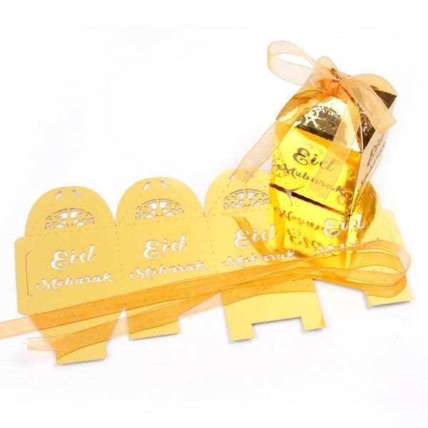 fengreise 10 шт. eid mubarak candy box ramadan украшения для вечеринок поставки бумага подарочные коробки подарочная сумка день рождения пар
