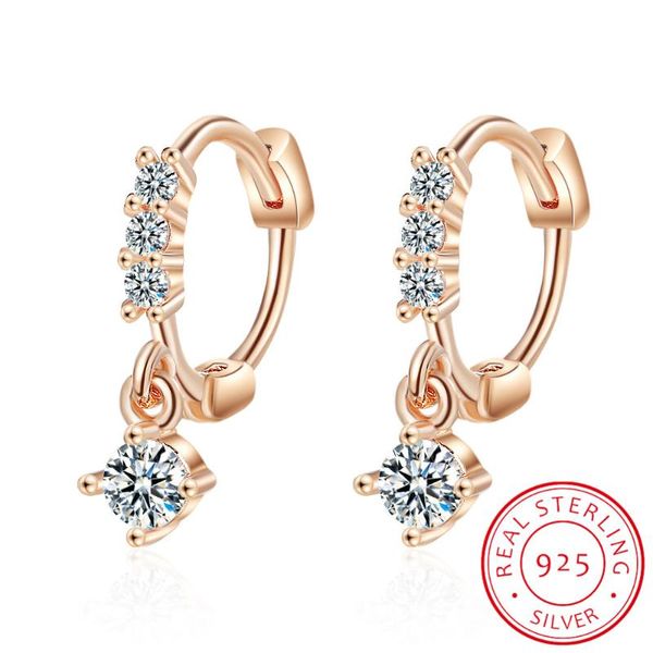 lekani real 925 sterling silver style round zirconia hoop earrings for women party gold rose color wedding fine jewelry gift, Golden;silver
lekani real 925 sterling silver style round zirconia hoop earrings for women party gold rose color wedding fine jewelry gift, Golden;silver