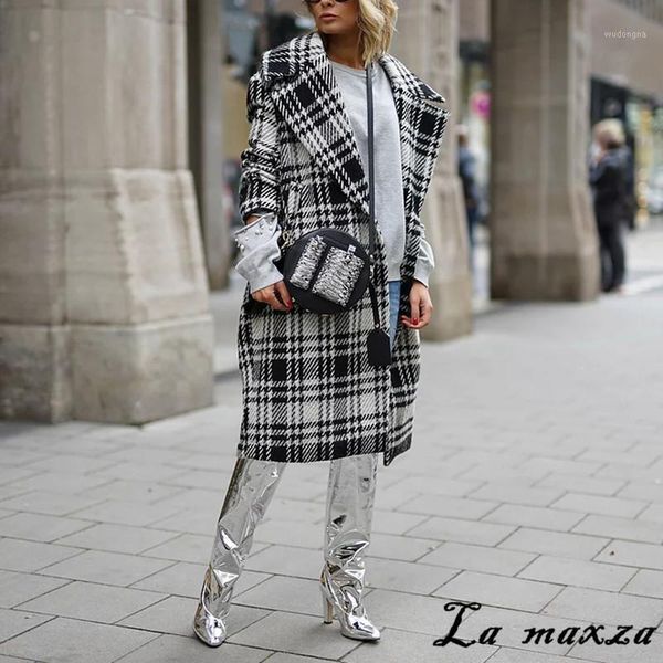 2020 oversize winter women coat plaid casual fashion loose wool clothing korean coat1, Black
2020 oversize winter women coat plaid casual fashion loose wool clothing korean coat1, Black
