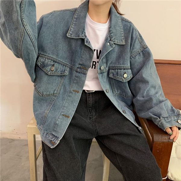 korea ulzzang denim jacket solid color female new fashion casual vintage streetwear large size loose oversized couple jacket1, Black;brown
korea ulzzang denim jacket solid color female new fashion casual vintage streetwear large size loose oversized couple jacket1, Black;brown