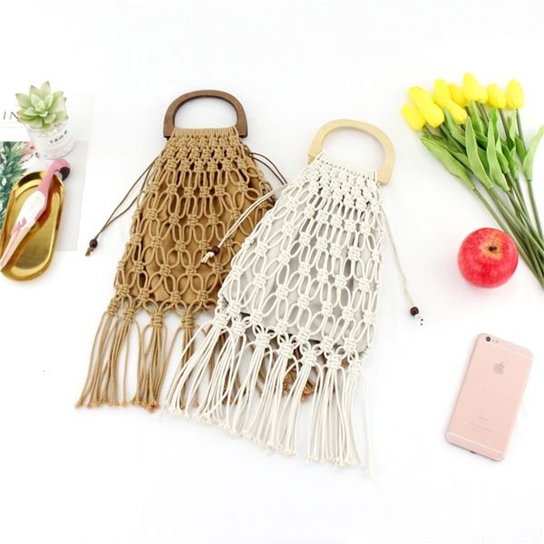 hollow tassel rattan bags handmade wood handle womens handbags woven rope straw bag casual totes summer beach purse shopping sac
hollow tassel rattan bags handmade wood handle womens handbags woven rope straw bag casual totes summer beach purse shopping sac
