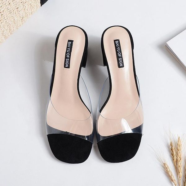 slippers clear slides heel summer woman shoes luxury ladies women fashion sandals chaussures femme1, Black
slippers clear slides heel summer woman shoes luxury ladies women fashion sandals chaussures femme1, Black