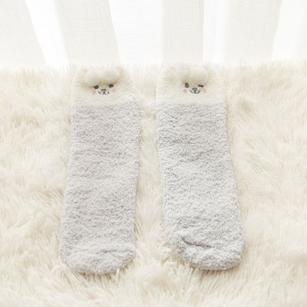coral and board velvet winter floor bear ball cute warm home women socks half velvet medium tube female socks nmkfm, Black
coral and board velvet winter floor bear ball cute warm home women socks half velvet medium tube female socks nmkfm, Black
