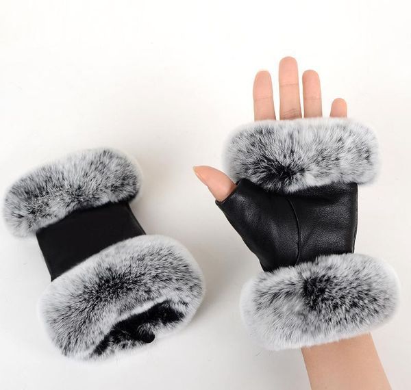 winter fashion black half finger genuine leather gloves sheep skin fur half finger fingerles bbyqyz nana_shop, Blue;gray
winter fashion black half finger genuine leather gloves sheep skin fur half finger fingerles bbyqyz nana_shop, Blue;gray