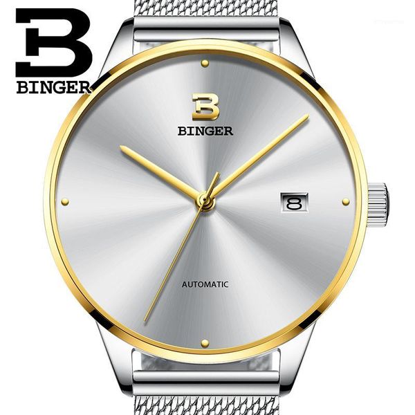 japan automatic watch binger mechanical watch relogio masculino simple business wristwatch waterproof b-5080-51, Slivery;brown
japan automatic watch binger mechanical watch relogio masculino simple business wristwatch waterproof b-5080-51, Slivery;brown
