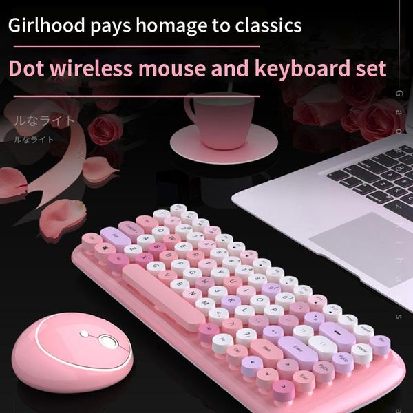 new bluetooth wireless keyboard mouse kit steampunk 2.4g wireless mouse 1600dpi position retro colorful 84 round keys keyboard
new bluetooth wireless keyboard mouse kit steampunk 2.4g wireless mouse 1600dpi position retro colorful 84 round keys keyboard