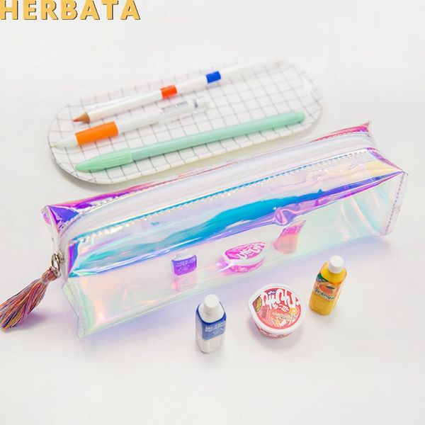 laser pencil case brilliant transparent stationery mirror polish pencil bag square school supplies storage container cartuchera
laser pencil case brilliant transparent stationery mirror polish pencil bag square school supplies storage container cartuchera