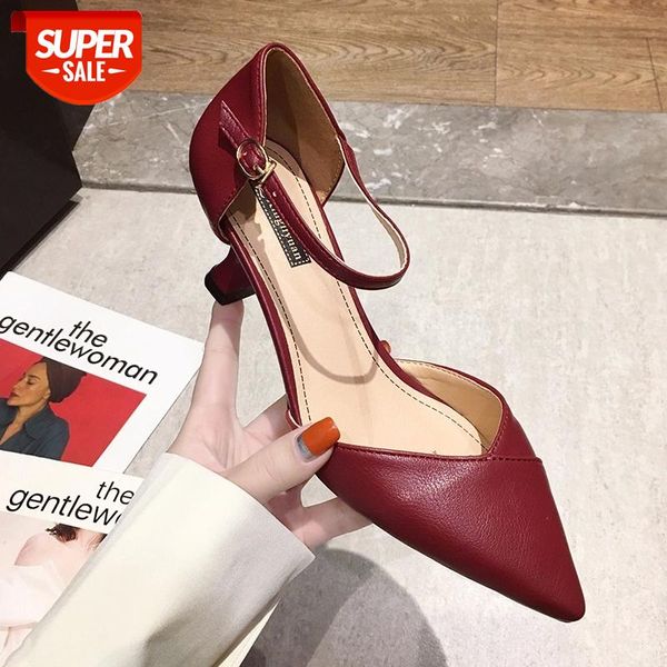 2020 new size35-40 women's pumps pointed toe pu leather high heels ankle strap ladies party wedding shoes zapatos de mujer #lz8x, Black
2020 new size35-40 women's pumps pointed toe pu leather high heels ankle strap ladies party wedding shoes zapatos de mujer #lz8x, Black