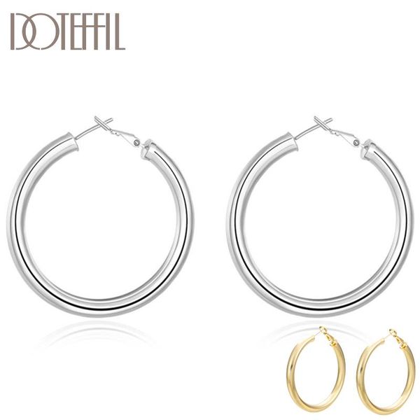 hoop & huggie doteffil 925 sterling silver/gold 50mm round smooth big circle earrings for woman fashion party wedding jewelry, Golden;silver
hoop & huggie doteffil 925 sterling silver/gold 50mm round smooth big circle earrings for woman fashion party wedding jewelry, Golden;silver