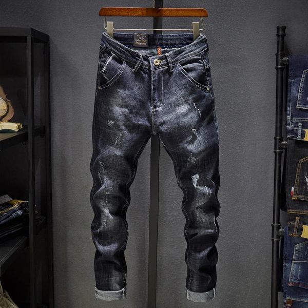 men's jeans nice men summer blue stretch ankle-length pants ripped broken man torn slim skinny denim biker streetwear trousers
men's jeans nice men summer blue stretch ankle-length pants ripped broken man torn slim skinny denim biker streetwear trousers