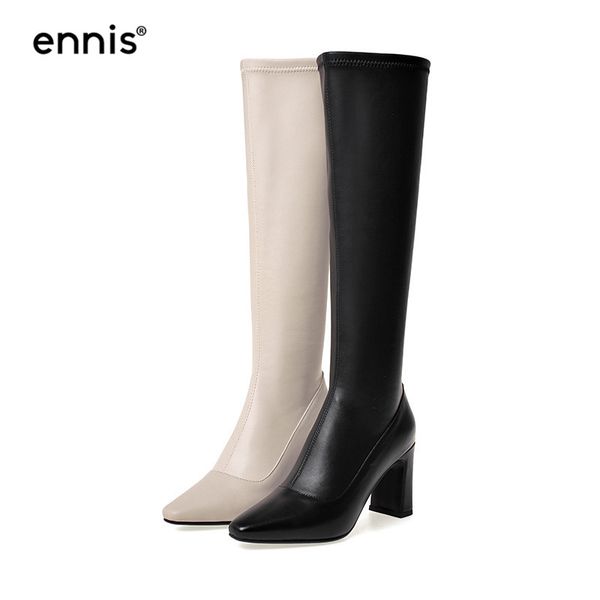 ennis 2020 genuine leather winter boots women high heel boots black knee high stretch pointed zipper shoes big size l926
ennis 2020 genuine leather winter boots women high heel boots black knee high stretch pointed zipper shoes big size l926