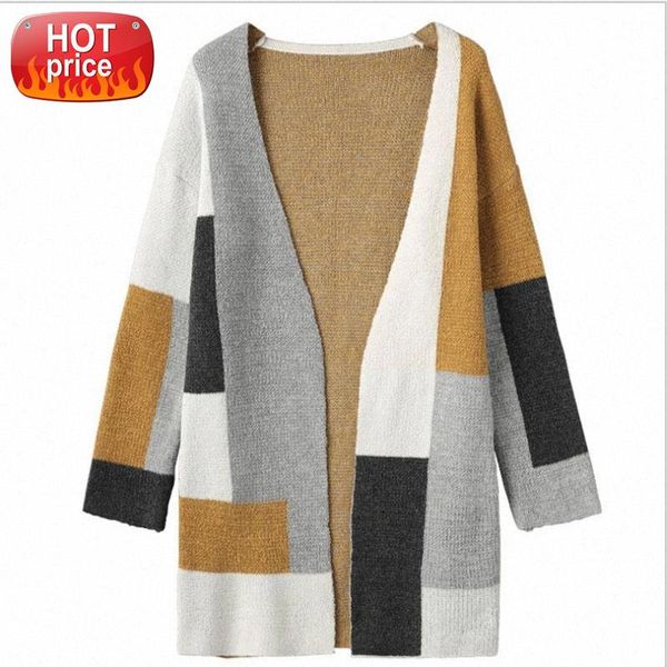 svokor women's cardigan sweater solid polyester knitting clothes color stitching keep warm streetwear loose lady cardigan #ck9v, White
svokor women's cardigan sweater solid polyester knitting clothes color stitching keep warm streetwear loose lady cardigan #ck9v, White