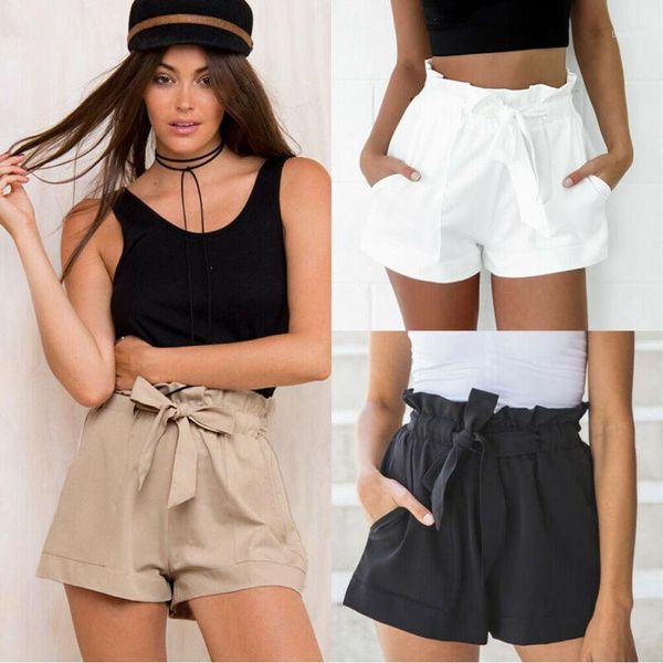 2020 women solid pocket ruffle waist belt knot shorts women summer highstreet preppy casual mini shorts short trousers1, White;black
2020 women solid pocket ruffle waist belt knot shorts women summer highstreet preppy casual mini shorts short trousers1, White;black