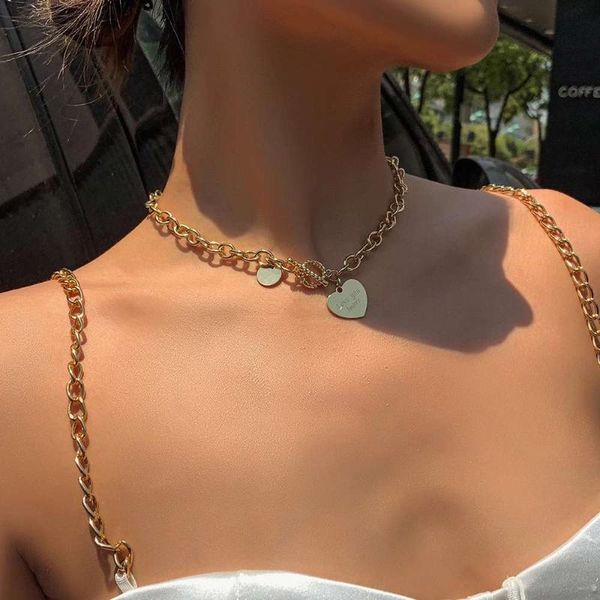 vintage gold plated punk pendant heart chunky necklace charms for women body jewelry chains necklaces chokers bridesmaid gift, Golden;silver
vintage gold plated punk pendant heart chunky necklace charms for women body jewelry chains necklaces chokers bridesmaid gift, Golden;silver