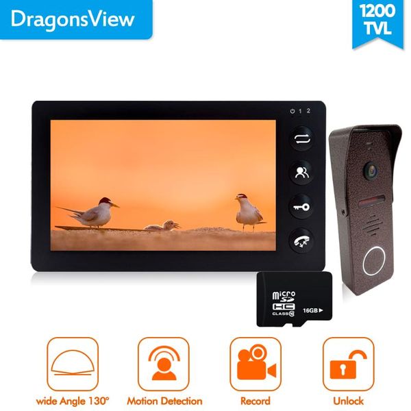 video door phones dragonsview intercom for home 7" doorbell camera with monitor wide angle 2.3 mm lens unlock recording 16gb sd card
video door phones dragonsview intercom for home 7" doorbell camera with monitor wide angle 2.3 mm lens unlock recording 16gb sd card