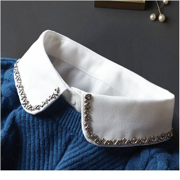 elegant beaded fake collar shirt chiffon white detachable collar fake women vintage ladies false blouse lapel collar ha qylbeu, Blue;red
elegant beaded fake collar shirt chiffon white detachable collar fake women vintage ladies false blouse lapel collar ha qylbeu, Blue;red