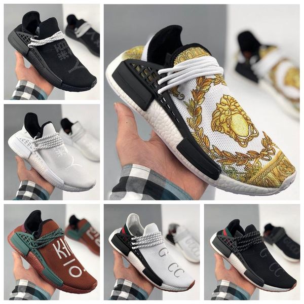 nmd human race running shoes pharrell williams hu white black brown mens womens sports sneakers runners size 36-45, White;red
nmd human race running shoes pharrell williams hu white black brown mens womens sports sneakers runners size 36-45, White;red