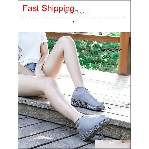2020 outdoor latex shoe cover sile cycling rain shoes boot covers reusable waterproof thickening non-slip wear qylyug mj_fashion, Silver
2020 outdoor latex shoe cover sile cycling rain shoes boot covers reusable waterproof thickening non-slip wear qylyug mj_fashion, Silver