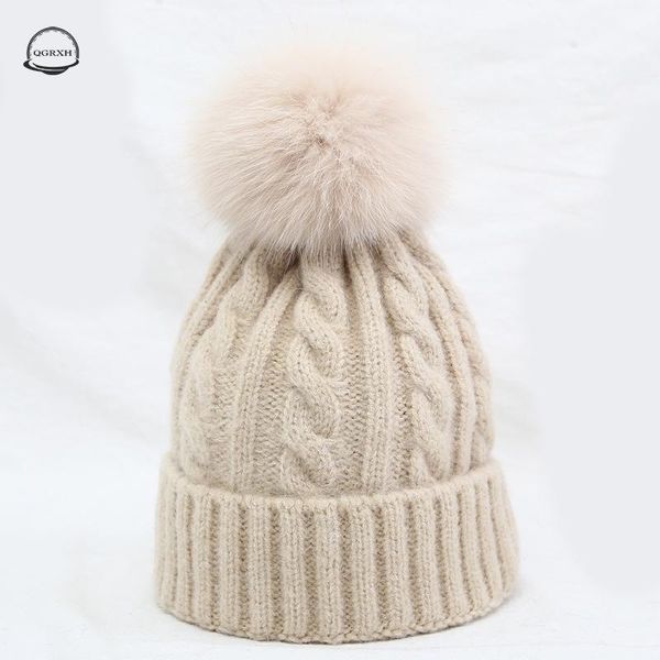 real fur pompom wool winter hat for women girls knit skullies beanies thick warm velvet fleece bonnet femme natural pom kg-346
real fur pompom wool winter hat for women girls knit skullies beanies thick warm velvet fleece bonnet femme natural pom kg-346