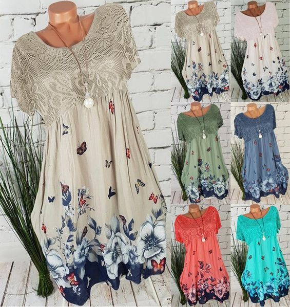 large size loose women dress 2021 summer new lace dress printed hollow short-sleeved high-quality ladies dress 5xl, Black;gray
large size loose women dress 2021 summer new lace dress printed hollow short-sleeved high-quality ladies dress 5xl, Black;gray