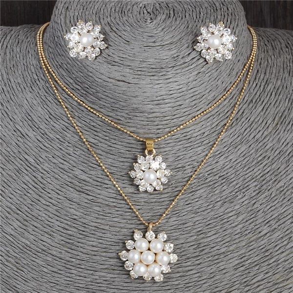 minhin imitation pearl jewelry set austrian crystal muitilayer chains necklace earrings trendy jewellery set, Silver
minhin imitation pearl jewelry set austrian crystal muitilayer chains necklace earrings trendy jewellery set, Silver