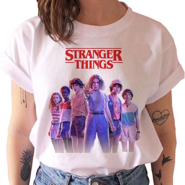 stranger things 3 t shirt harajuku streetwear women hip hop tees camisetas short sleeve kpop t shirts graphic tees, White
stranger things 3 t shirt harajuku streetwear women hip hop tees camisetas short sleeve kpop t shirts graphic tees, White