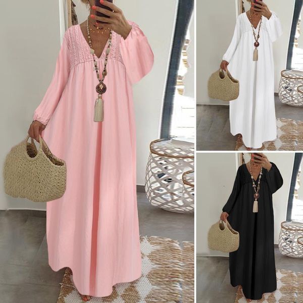 bohemian long dress women autumn plus size v neck lantern sleeve lace maxi dress casual loose ruffles party vestidos, Black;gray
bohemian long dress women autumn plus size v neck lantern sleeve lace maxi dress casual loose ruffles party vestidos, Black;gray