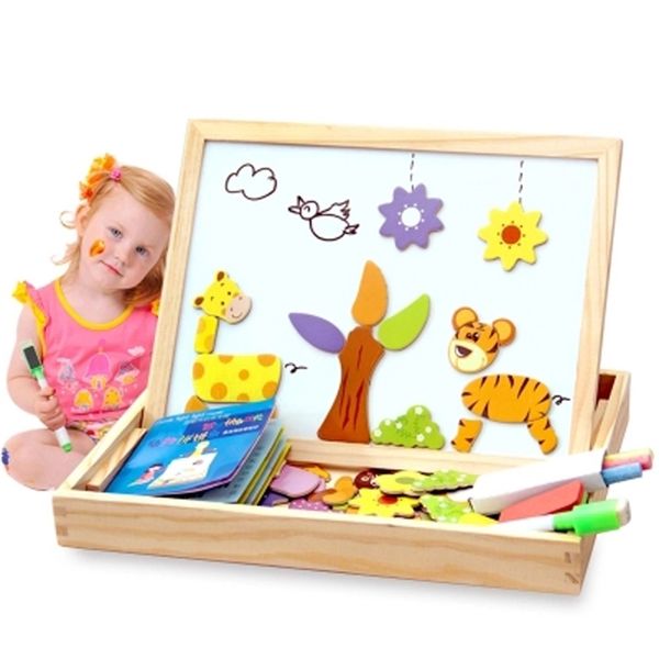 100+pcs wooden magnetic puzzle toys children 3d puzzle figure/animals/vehicle/circus drawing board 5 style kid learning wood toy y200413
100+pcs wooden magnetic puzzle toys children 3d puzzle figure/animals/vehicle/circus drawing board 5 style kid learning wood toy y200413
