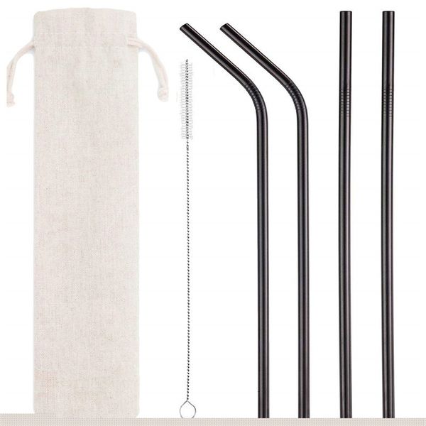set of 6 stainless steel drinking with cleaning and straight 2pcs bent straw brush 1pcs pouch reusable
set of 6 stainless steel drinking with cleaning and straight 2pcs bent straw brush 1pcs pouch reusable
