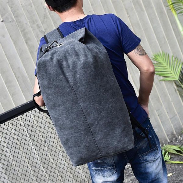 men's solid color canvas backpack 2021 new men's backpack leisure travel large capacity fashion bucket
men's solid color canvas backpack 2021 new men's backpack leisure travel large capacity fashion bucket