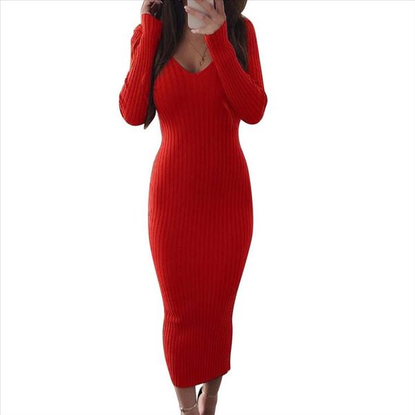 apparel women solid color ribbed knitted backless v neck bodycon long sleeve maxi dress drop shipping, Black;gray
apparel women solid color ribbed knitted backless v neck bodycon long sleeve maxi dress drop shipping, Black;gray