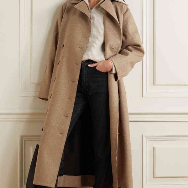 women's wool & blends autumn winter women jacket loose double breasted lace-up mid-length coat with sashes d7mb, Black
women's wool & blends autumn winter women jacket loose double breasted lace-up mid-length coat with sashes d7mb, Black