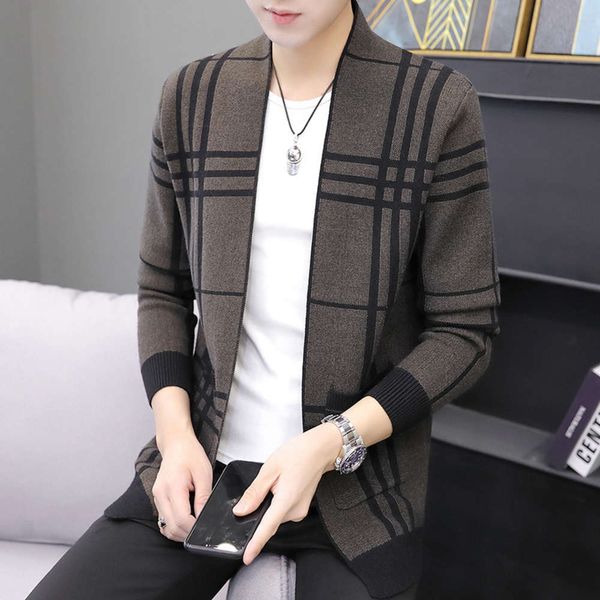 knitted cardigan autumn and winter men's medium length sweater coat 2020 new fashion knitwear, Black
knitted cardigan autumn and winter men's medium length sweater coat 2020 new fashion knitwear, Black