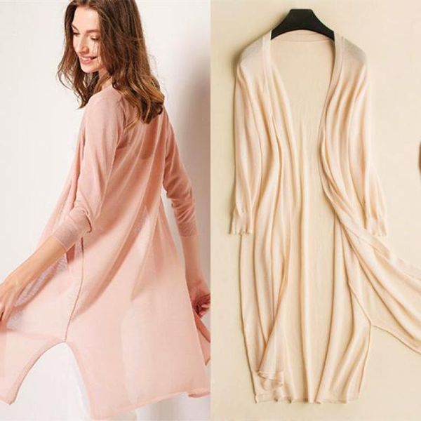 2019 new summer women open stitch fashion solid hollow knitted thin long wool coat elegant female casual loose jacket casacos1, Black;brown
2019 new summer women open stitch fashion solid hollow knitted thin long wool coat elegant female casual loose jacket casacos1, Black;brown