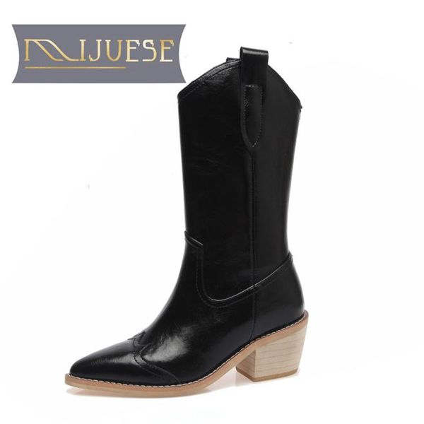 mljuese 2021 women ankle boots soft cow leather winter short plush slip on pointed toe high heels female western boots, Black
mljuese 2021 women ankle boots soft cow leather winter short plush slip on pointed toe high heels female western boots, Black