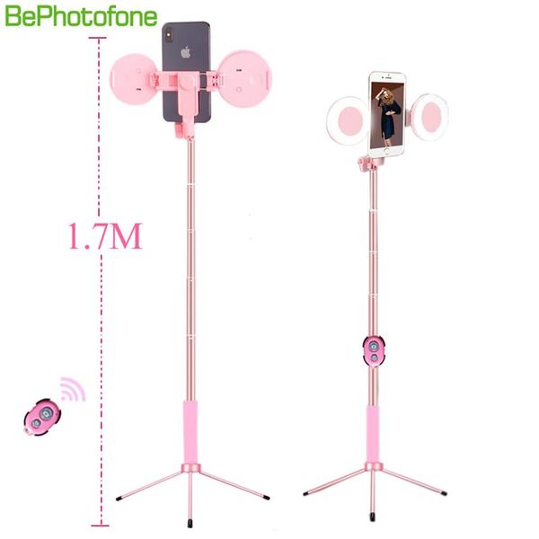 1.7m extendable live tripod selfie stick support led ring light stand 4 in 1 with phone mount for android smartphone
1.7m extendable live tripod selfie stick support led ring light stand 4 in 1 with phone mount for android smartphone