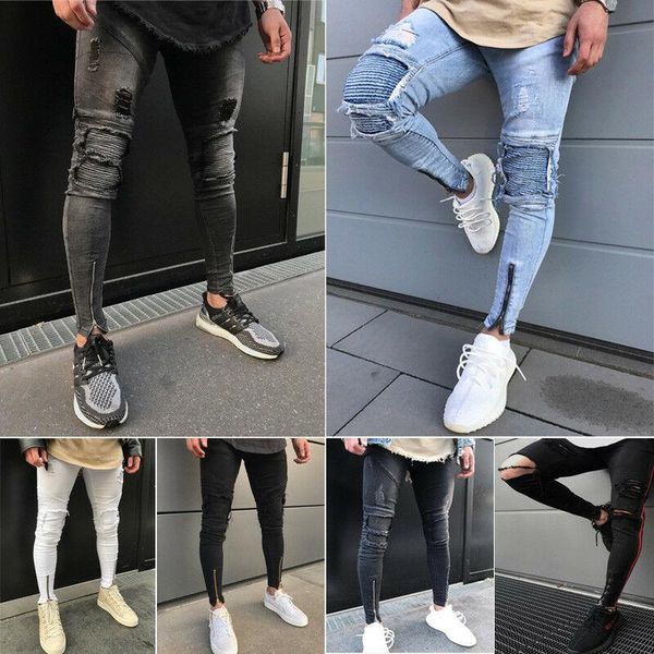 mens skinny jeans rip stretchy jeans destroyed bike frayed slim fit denim pant men skinny stretch men denim trouser, Blue
mens skinny jeans rip stretchy jeans destroyed bike frayed slim fit denim pant men skinny stretch men denim trouser, Blue