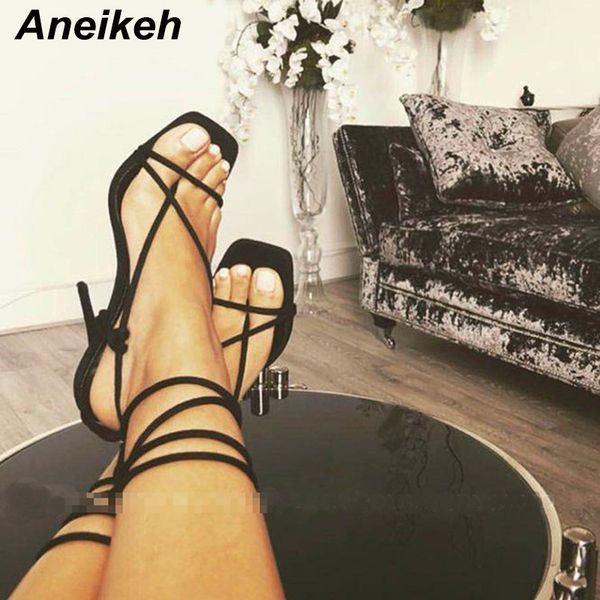 aneikeh women shoes gladiator sandals peep toe thin high heels sandals summer party dress shoes cross strap lace-up sandal pumps y200702, Black
aneikeh women shoes gladiator sandals peep toe thin high heels sandals summer party dress shoes cross strap lace-up sandal pumps y200702, Black