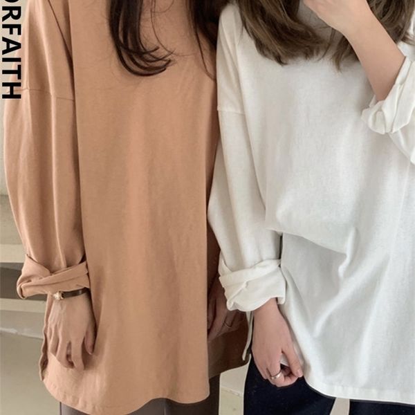 colorfaith autumn trend t-shirts oversized solid bottoming long sleeve wild korean minimalist style t601 220307, White
colorfaith autumn trend t-shirts oversized solid bottoming long sleeve wild korean minimalist style t601 220307, White